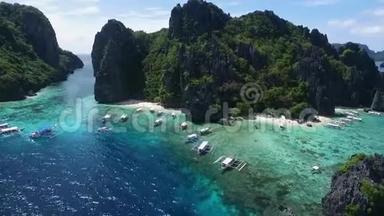 清水岛位于巴拉望，观光胜地。在菲律宾的埃尔尼多巡回<strong>演出</strong>。背景一美丽的风景和大海